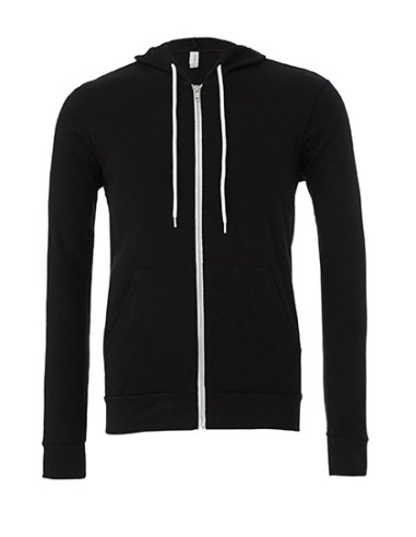 B-3739-Unisex Poly-Cotton Fleece Full-Zip Hoodie